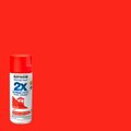 Rust-Oleum Spray Paint, Poppy Red, Satin, 12 Oz 334084